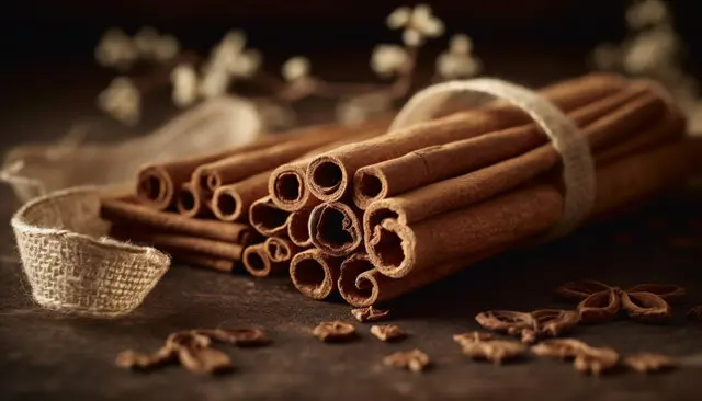 Canela en rama de alta calidad, seleccionada para repostería, bebidas y platillos tradicionales. Especias frescas y aromáticas en Estrella del Sur Puebla.